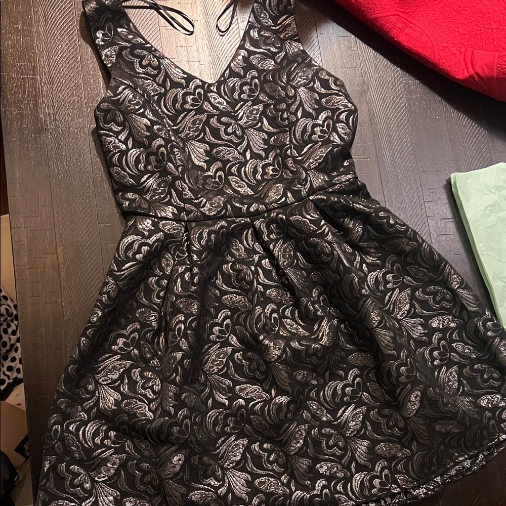 One Clothing Black and Silver Dress